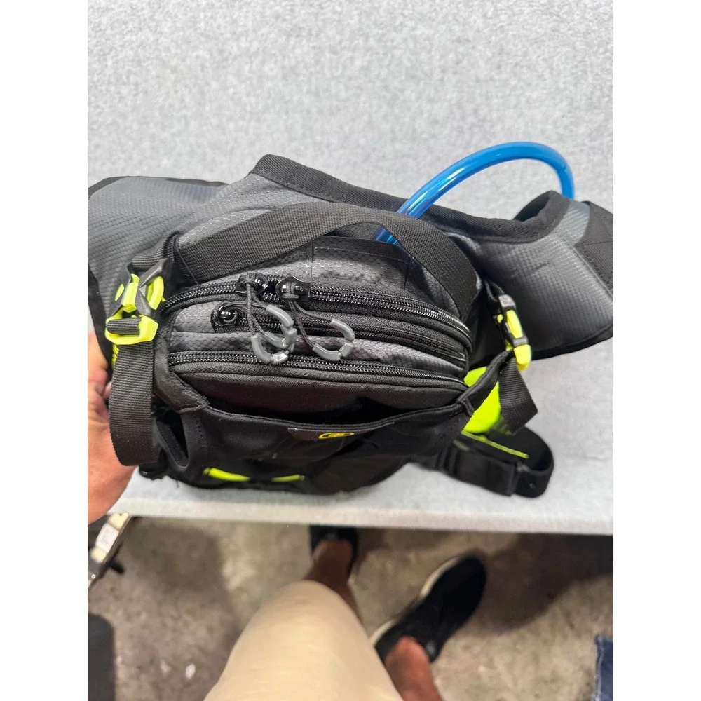 OGIO Hydration Backpack Black Neon Yellow 2.0L Reservoir Moto Hiking Bag